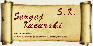 Sergej Kucurski vizit kartica